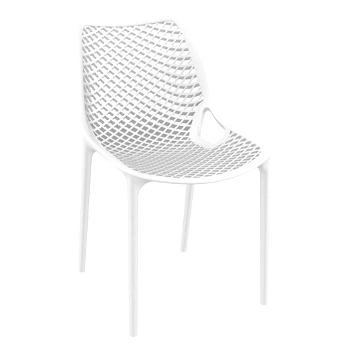 Compamia Air Outdoor Patio Dining Chair in White (Set of 2)