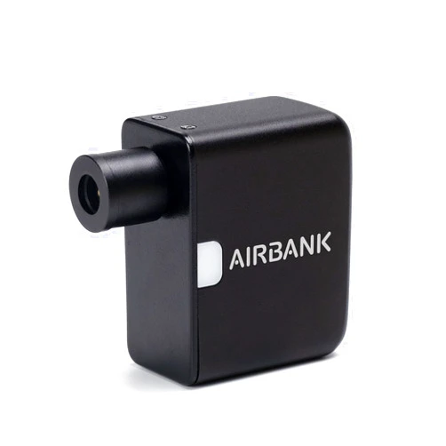 AIRBANK Portable Bike Pump, 100PSI Mini Electric Bicycle Pump, Type-C Rechargeable Battery, Tiny Air Pump Bicycle Inflator for Schrader & Presta Valve, Bike Accessories