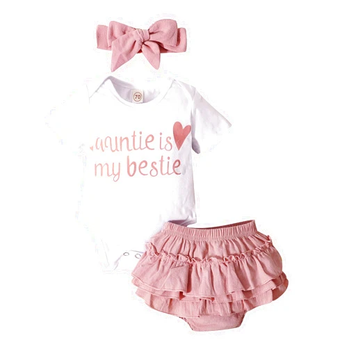 Dimoybabe Baby Girl Clothes Stuff Newborn Infant Summer Cute Outfit 0-24 Months