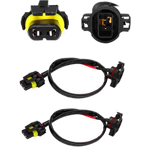 HUIQIAODS Wrangler JK Fog Light Wiring Harness Kit 5202 H16 to 9006 9005 HB3 Wiring Harness kit for Headlight Fog Lights Retrofit Work Use 2Pcs