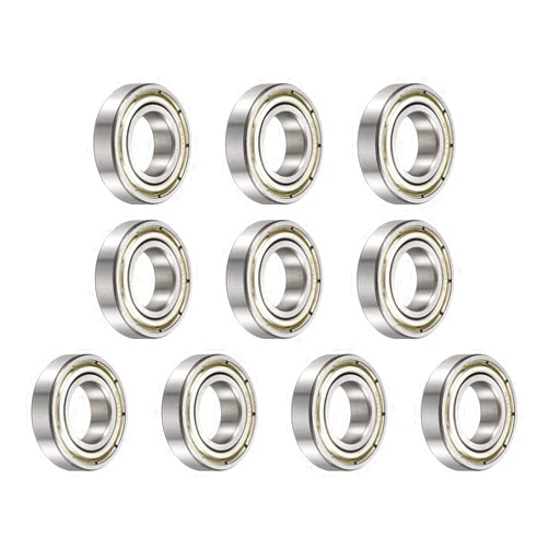 uxcell 10pcs 6901ZZ Bearing 12x24x6mm, Chrome Steel Double Shielded Precision Bearing, Lubricated Deep Groove Ball Bearings, P6 (ABEC 3)