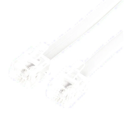 MIYOSHI AMZTOP MIYOSHI MCO Modular Cable White 6 Pole 2 Core 10m Phone Cord Telephone Wire Home Phone RJ11 ZTL-210WH