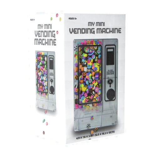 Generic 1616 Holdings My Mini Vending Machine Plastic Dispenser, Small, Clear, MMVM1616