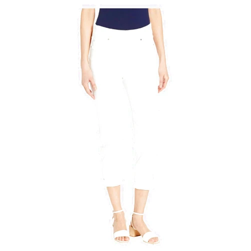Liverpool Los Angeles Chloe Pull-On Crop Rolled Cuff in Bright White Bright White 2 25