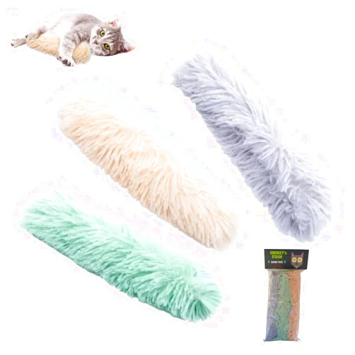 Smokey's Stash Cat Toy Cat Pillows 3 Pack Durable Large Toys for Cats or Kittens Soft Plush Kicker Stuffed with Catnip and Crinkle Sound for Indoor Cats and Promotes Exercise for Pets
