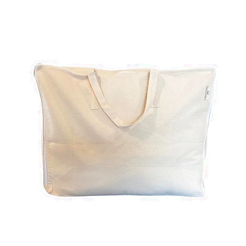 Forever Cotton Storage Bag with Handles for Beddings, Comforters, Blankets, Pillows, Linens and Garments -Underbed/WardrobeThick Soft Breathable Closet Organizer Bag (Large (21