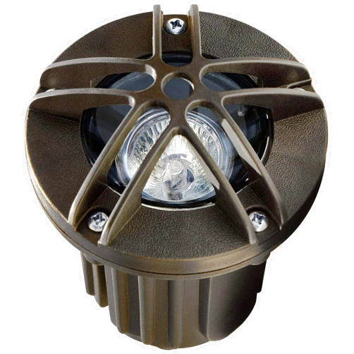 DABMAR LIGHTING LV343-LED3-BZ Well Light W/Grill 3W LED MR16 12V, Bronze