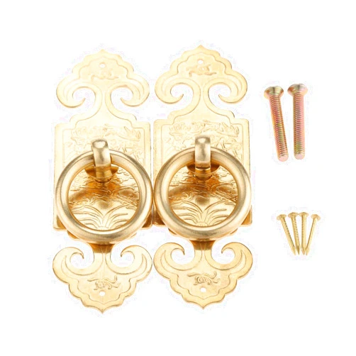 Yetaha Vintage Brass Ring Pulls, Yetaha 2PCS 10cm/3.94