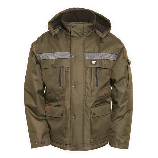 Caterpillar Men's Big and Tall Heavy Insulated Parka (Regular and Big & Tall Sizes), Army Moss, 4X Large