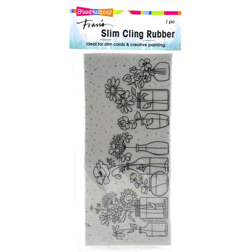 Stampendous Cling Rubber Stamp Wildflower, Grey