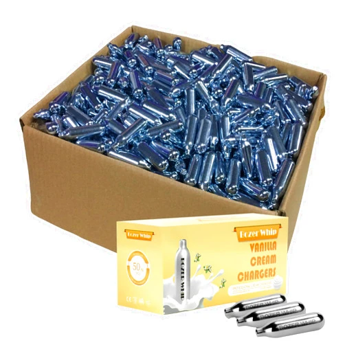 BOZERWHIP 8g Creme Chargers Vanilla Flavor Cylinder (600 Count)
