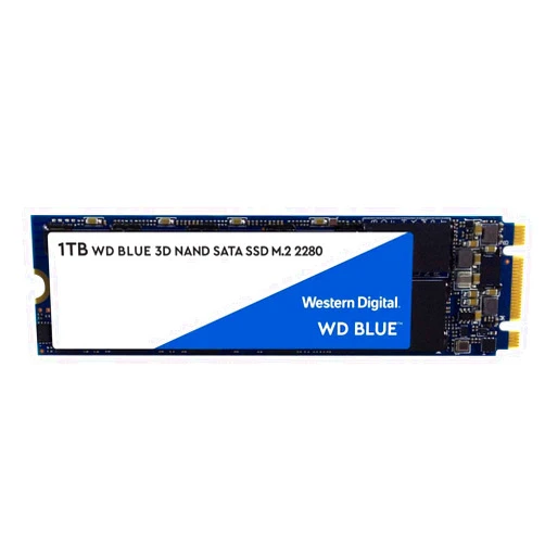 Western Digital 2TB WD Blue 3D NAND Internal PC SSD - SATA III 6 Gb/s, M.2 2280, Up to 560 MB/s - WDS200T2B0B