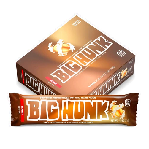 9 SHANI'S ROOTS SHOOTS Big Hunk Nougat Candy Bars – 1.8 oz Each, (Pack of 12, Peanut)