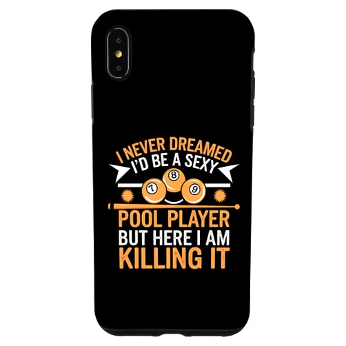 Funny Graphic Tees Women Men Kids Pool Player Billiards Gift Funny Billiards Player Case for iPhone XS Max