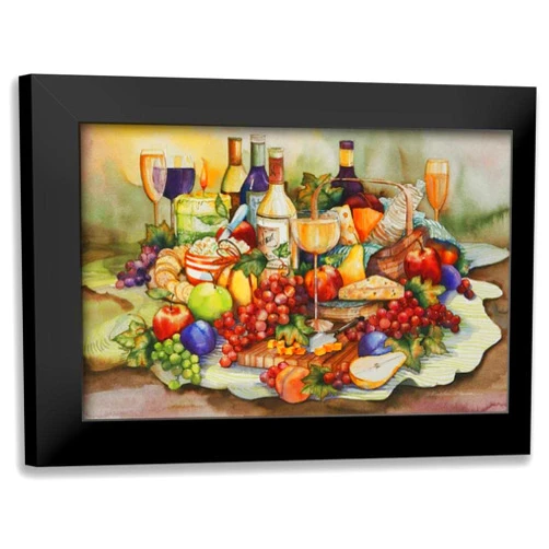 ArtDirect - McKenna, Kathleen Parr 18x13 Black Modern Framed Art Print Titled: Wine Tastings