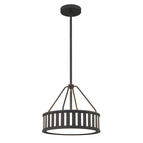 Crystorama Kendal 3 Light Black Forged Mini Chandelier