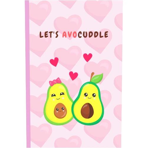 Creabooks Publishings Let's Avocuddle: Avocado Notebook ~ Cute Paperback Journal ~ Avocado Gifts