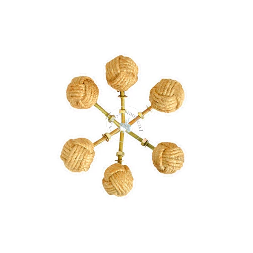 Aasiya Nautical Cabinet Knot Rope Knob/Jute Door Knobs Beach Seaside Home Decor Gift Item (6)
