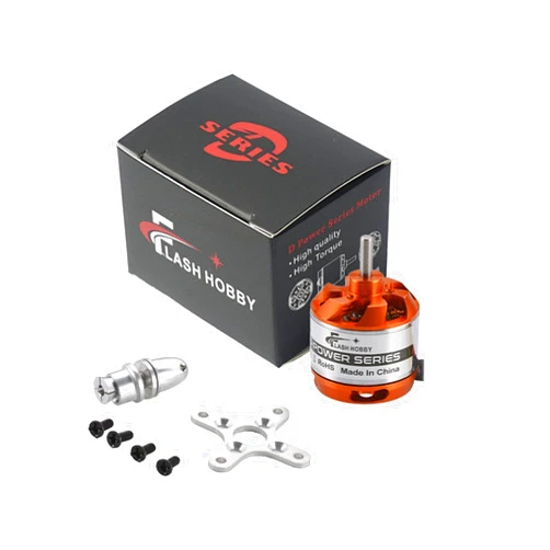 FLASH HOBBY D2826 2200KV Brushless Motor for RC Models FPV Multirotor Quadcopter (D2826, 2200KV)