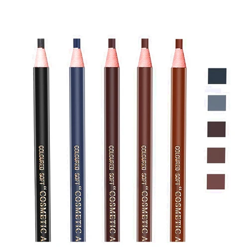 Pinkiou 5pcs Microblading Pencil Waterproof Eyebrow Peel-off Pencil Pull Cord Microblading Supplies Brow Lamination Pencil Set For Marking Filling Outlining Eye Brow Liners In 5 Colors
