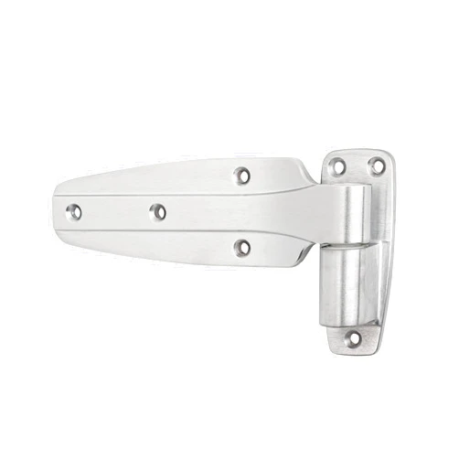 Kason 1245 Reversible Cam-Rise Hinge, Flush Offset, Brushed Chrome Finish, 11245000088