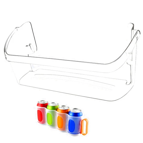 MIFLUS 242126602 Frigi-daire Door Shelf Replacement Compatible for Frigi-daire Cro-sley Refrigerator Door Bin-by MIFLUS/Fits Ffss2625ts0 Side Shelf Bottom Rack Parts with Soda Can Organizer