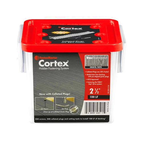 FastenMaster Collated Cortex for Trex Decking - 100 Linear Feet - Gravel Path