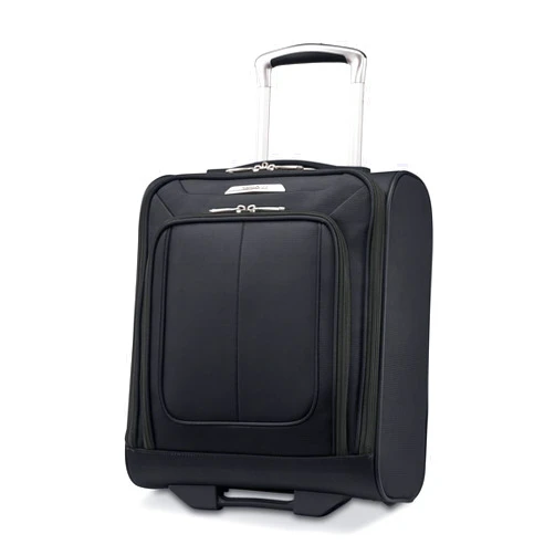 Samsonite Solyte DLX Softside Luggage, Midnight Black, Underseater
