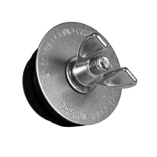 Cherne 271527 Steel Mechanical Plug, Galvanized|Metallic