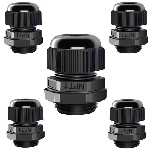 Raculety Cable Gland, Raculety 5 Pack NPT 1