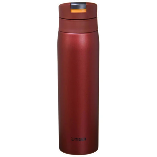 TIGER MCX-A502RO Tiger Water Bottle, 16.9 fl oz (500 ml), Sahara Mug, Stainless Steel Bottle, One-touch, Lightweight, Red Oak
