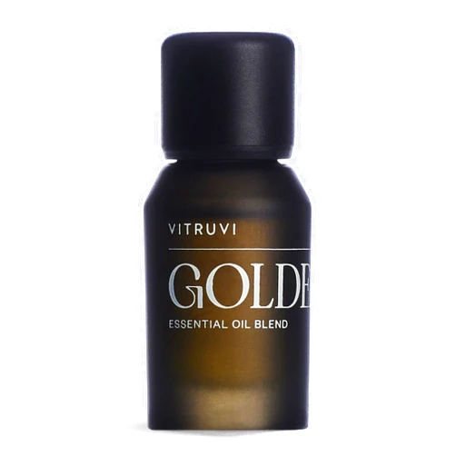 Vitruvi Golden Citrusy Essential Oil Blend with Grapefruit, Palmarosa, and Cinnamon Oil (0.5 Fl oz)