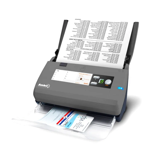 Ambir ImageScan Pro 820ix-BCS 20ppm High-Speed ADF Scanner for Windows PC with Business Card Software