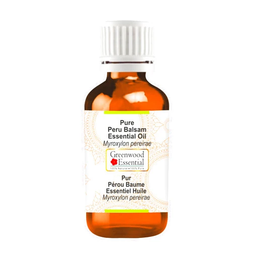 Greenwood Essential Pure Peru Balsam Essential Oil (Myroxylon pereirae) Steam Distilled 30ml (1 oz)