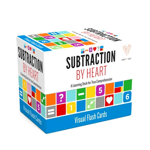 Math for Love Subtraction by Heart Visual Flash Cards for Multiplication Fact Mastery in Five Minutes a Day