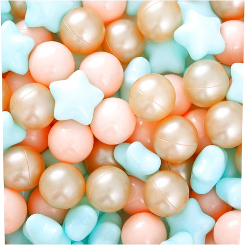 Realhaha Ball Pit Balls Play Balls for Babies, Small Balls Stars for Kids Playpen Plastic Balls for Babies Ball Pool Puppy Playballs