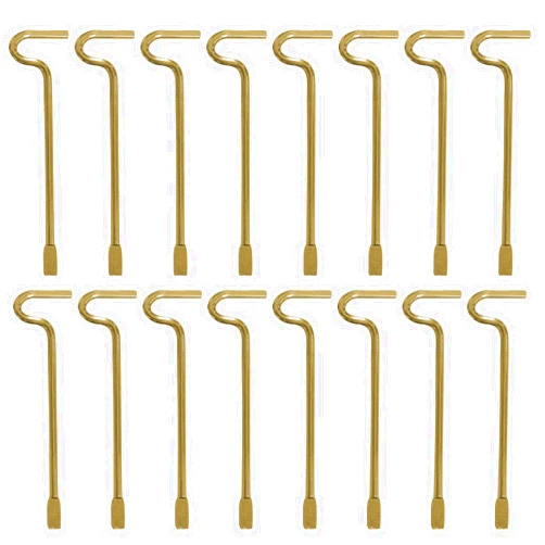 Embison Interior Door Key 16 Pack, Emergency Key Pin for Bathroom Bedroom Key Replacement - Flat Pin