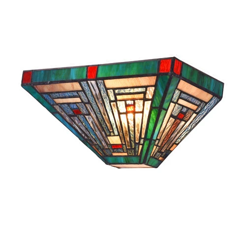 RADIANCE goods Tiffany-Style 1 Light Mission Indoor Wall Sconce 12