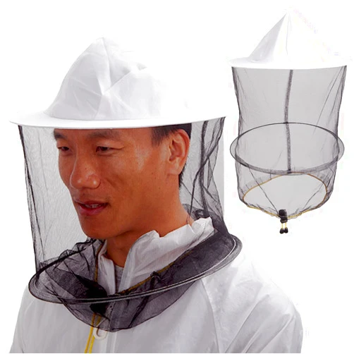 HunterBee 2 pcs bee Beekeeping Veil hat Head net Beekeeper Netting Cap beekeeper's Costume