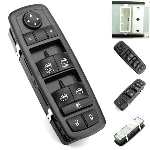MOCW Driver Door Master Power Window Switch Compatible for 2011-2014 Jeep Grand Cherokee Dodge Durango Replace OE # 68086693AC 68086693AD- Double Auto 11 PINS, Please Check OE Number and Plug PINS