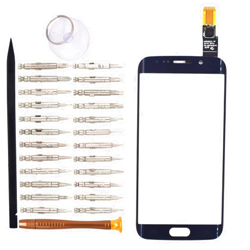 Goodyitou Touch Screen Glass Digitizer Replacement for Samsung Galaxy S6 edge/G925F/G925FQ/G925I/G925A/G925T(Blue)