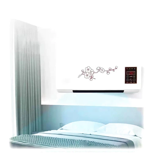 Hltzyzbl Mini Wall Mounted Air Conditioner Quiet Wall AC Unit For Bedroom 2 In 1 Smart Air Conditioner Cooler And Heater Combo With Remote Control, Portable Air Conditioner For Bedroom, Garage, Nursery