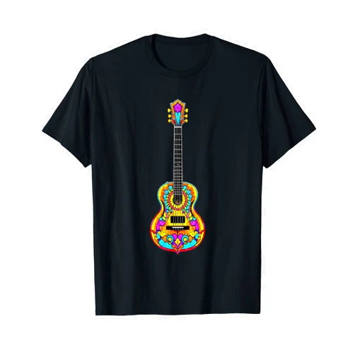 Oeiras Design Studio Colorful Acoustic Guitar T-Shirt