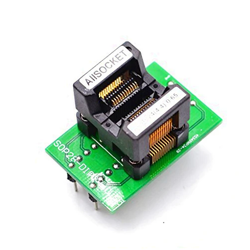 ALLSOCKET SSOP24-4.4-0.65 SOP24 Package TSSOP24 SSOP24 to DIP24 Programming Adapter Testing/Debug Socket 0.65mm Pitch 4.4mm Width(173mil) S-SSOP24(28)-0.65 OTS24(28)-0.65-01
