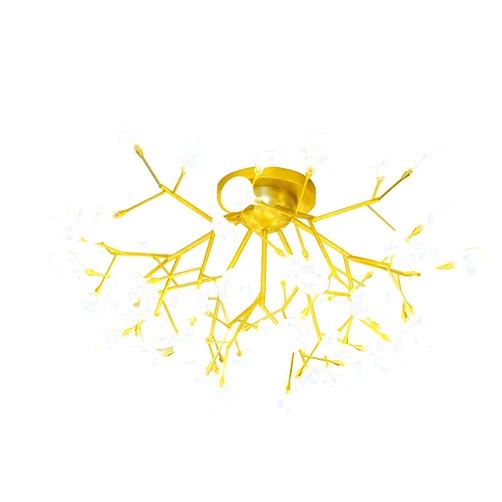 YMBKFan Sputnik Firefly Chandelier,Modern Mid Century Ceiling Light Fixtures Beautiful Pendant Lighting for Chirdren's Room Bedroom Kitchen Island Ceiling Lamp