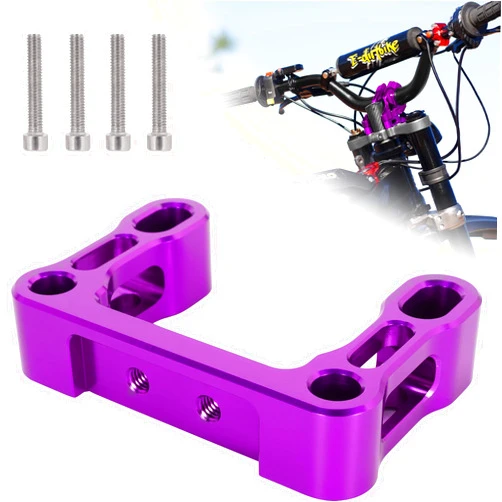ZANGOMB 15MM Motorcycle Handlebar Riser for Sur Ron Light Bee X S Segway x260 X160-6061 Aluminum, Purple