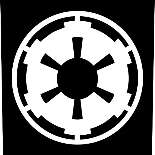 EvolveFISH SW Imperial Galactic Empire Weatherproof Vinyl Decal - [White][5