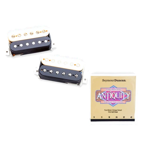 Seymour Duncan APH-2s Alnico II Pro Slash Signature Humbucker Set & Antiquity Extra Light Strings