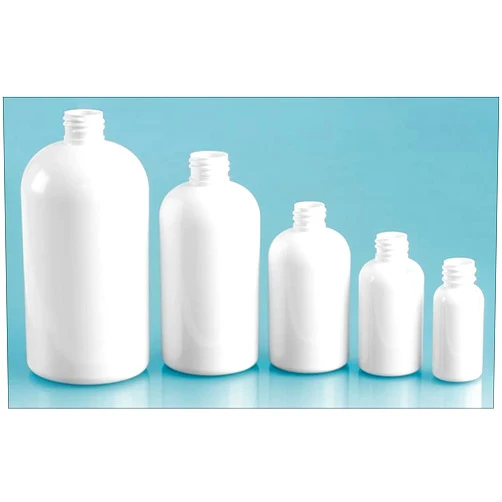 SKS Bottle & Packaging, Inc. 16 oz White PET Boston Rounds, (Bulk) Caps NOT Included