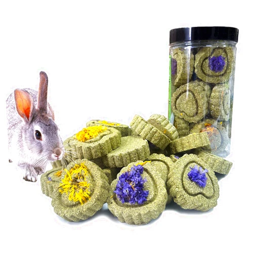 FIPASEN Rabbit Chew Toys for Teeth, 18PCS Natural Timothy Hay Chew Toy, Improve Dental Health for Bunny/ Chinchilla/ Guinea Pig/ Hamsters/ Holland Lop, Small Rodent Pet Molar Teeth Treats Toys
